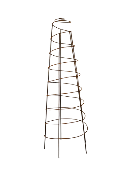 Wilstone Garden Pot Spiral Obelisk, Natural