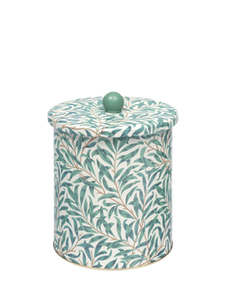 William Morris Arts & Crafts Willow Boughs Biscuit Barrel, Blue, Blue