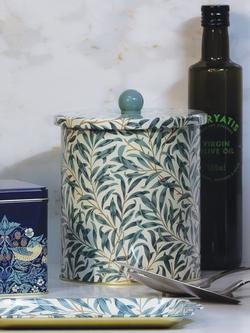William Morris Arts & Crafts Willow Boughs Biscuit Barrel, Blue - view 2, Blue
