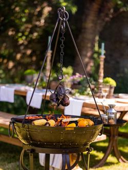 Kadai Cooking Tripod for 70/80cm BBQ with Cooking Bowl & Tripod Roaster - view 2, Black