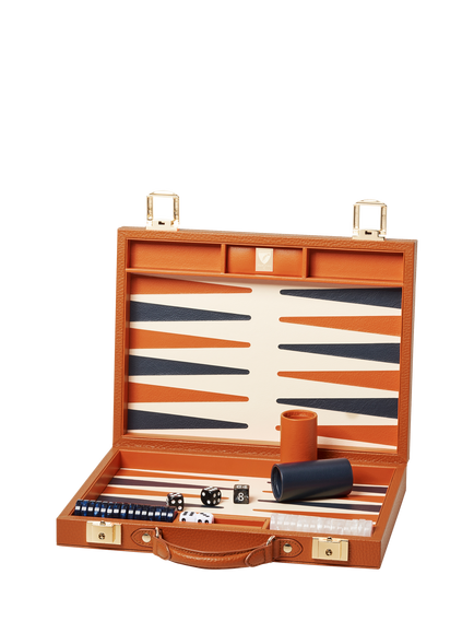 Aspinal of London Backgammon Set Board Game, Marmalade