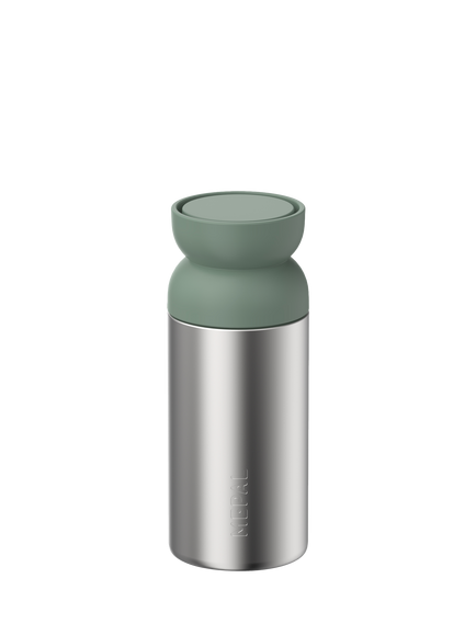Mepal Ellipse Vacuum Insulated Leak-Proof Travel Mug, 350ml, Nordic Sage, Nordic Sage