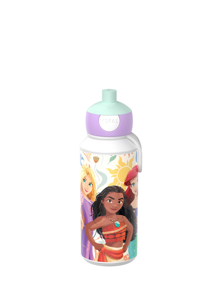 Mepal Disney Princess Power Kids' Pop Up Drinks Bottle, 400ml, Multi