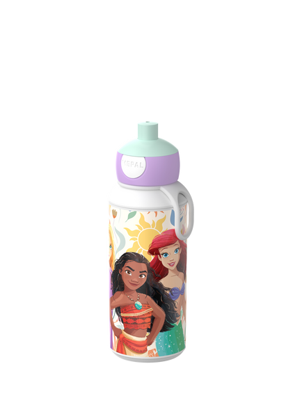 Mepal Disney Princess Power Kids' Pop Up Drinks Bottle, 400ml - view 2, Multi