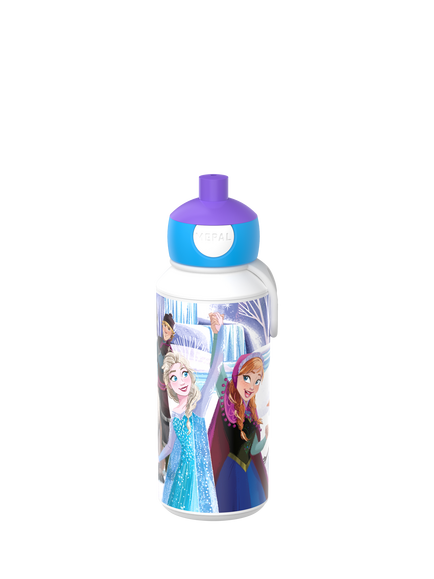 Mepal Disney Frozen Friends Kids' Pop Up Drinks Bottle, 400ml, Multi