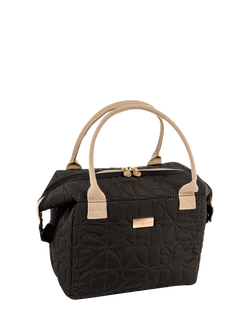 Beau & Elliot Oxford Quilted Convertible Lunch Tote Bag, 7L, Jet, Jet