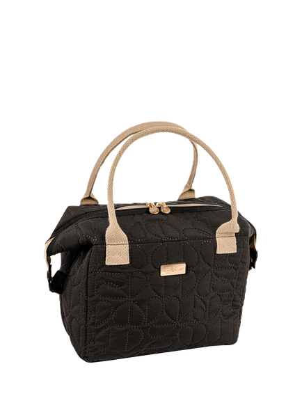 Beau & Elliot Oxford Quilted Convertible Lunch Tote Bag, 7L, Jet, Jet