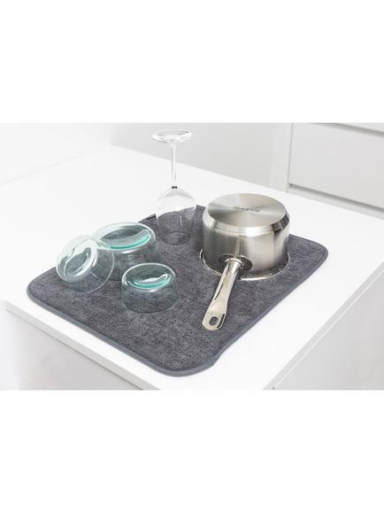 Brabantia SinkSide Microfibre Dish Drying Mat, Dark Grey - view 2, Dark Grey