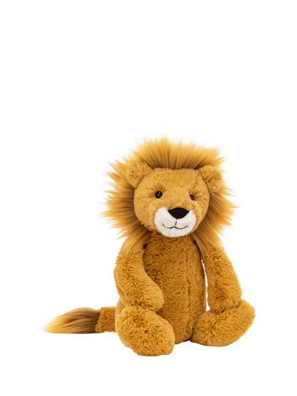 Jellycat Bashful Lion Soft Toy, Medium, Yellow
