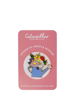 Caterpillar Cross Stitch Watering Can Needle Minder, Multi