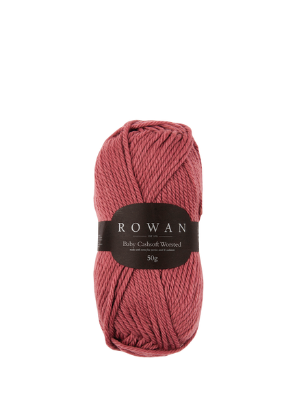 Rowan Baby Cashsoft Worsted Aran Knitting Yarn, 52g, Rust