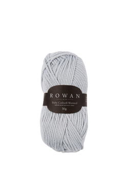 Rowan Baby Cashsoft Worsted Aran Knitting Yarn, 52g, Silver