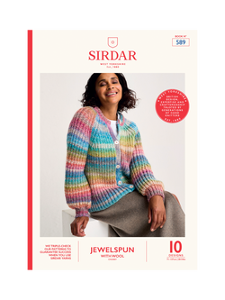 Sirdar Jewelspun with Wool Knitting Pattern Book, Multi