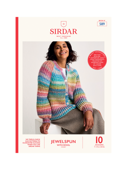 Sirdar Jewelspun with Wool Knitting Pattern Book, Multi