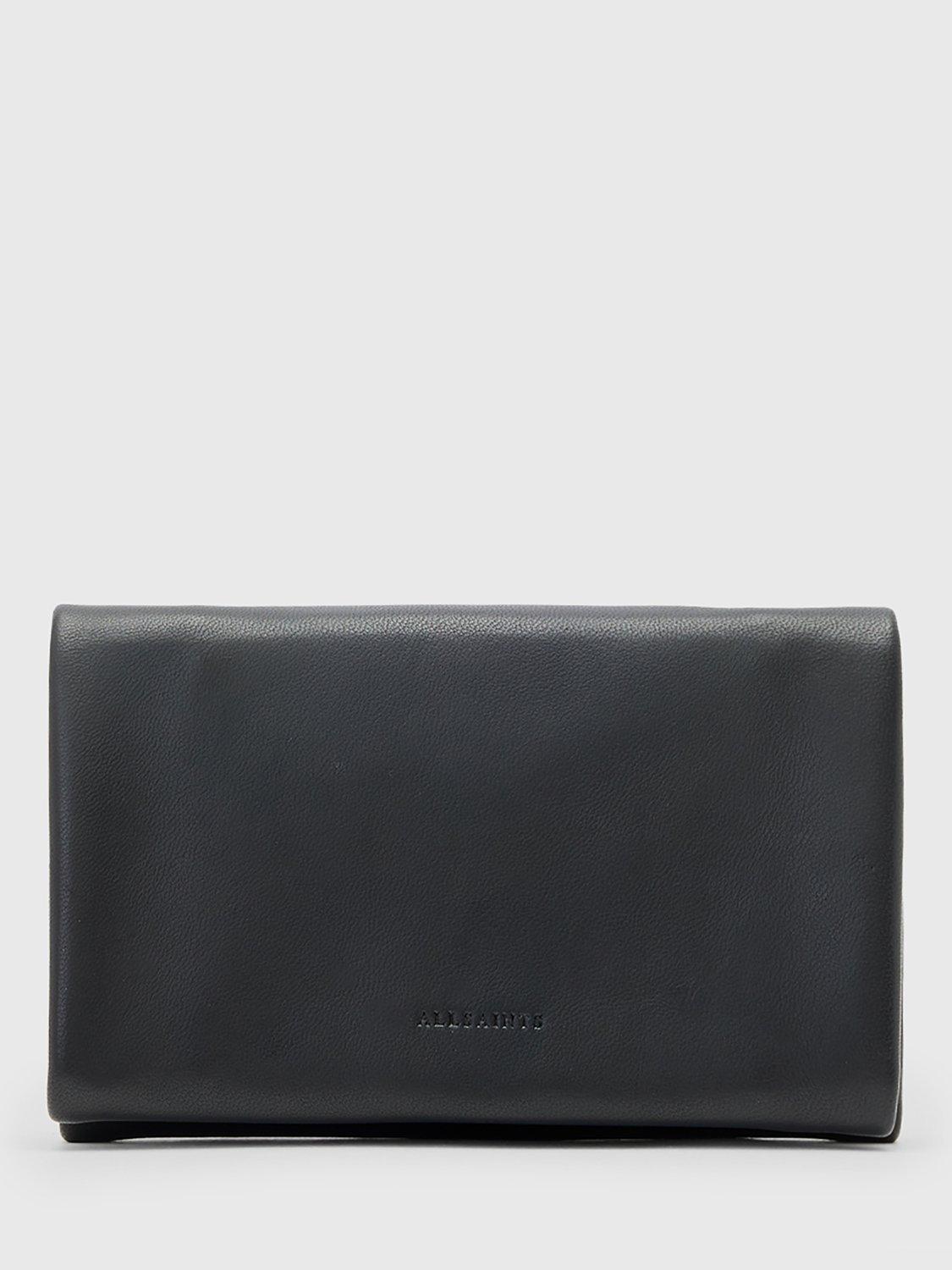 Product image 1 of 5, which shows AllSaints Harluna Leather Bifold Wallet, Black