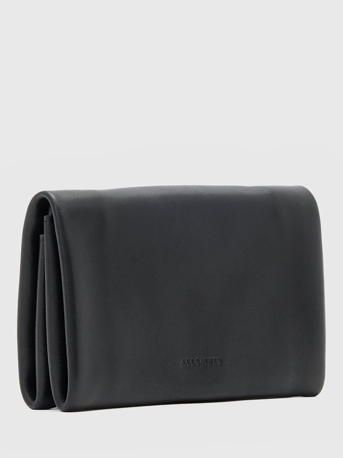 Product image 3 of 5, which shows AllSaints Harluna Leather Bifold Wallet, Black