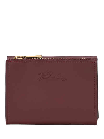 Longchamp Épure Leather Compact Wallet, Burgundy