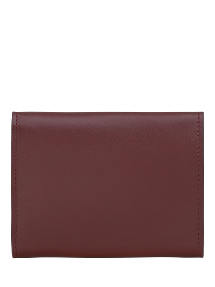 Longchamp Épure Leather Compact Wallet - view 2, Burgundy