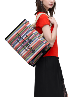 Marc Jacobs THE Large Tote Bag, Red Multi - view 2, Red Multi