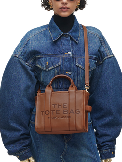 Marc Jacobs Leather The Small Tote Bag - view 2, Argan Oil