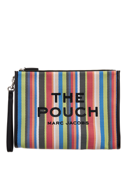 Marc Jacobs Large Pouch Clutch Bag, Red Multi, Red Multi