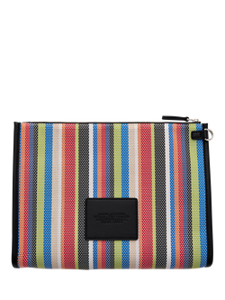 Marc Jacobs Large Pouch Clutch Bag, Red Multi - view 2, Red Multi