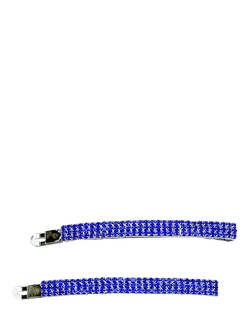 QueenMee Embellished Hair Slides, Set of 2, Blue, Blue