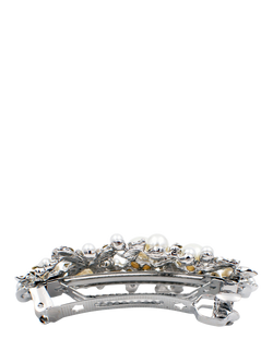 QueenMee Butterfly Embellished Hair Clip, Crystal Silver - view 2, Crystal Silver