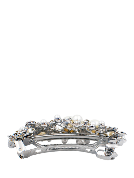 QueenMee Butterfly Embellished Hair Clip, Crystal Silver - view 2, Crystal Silver