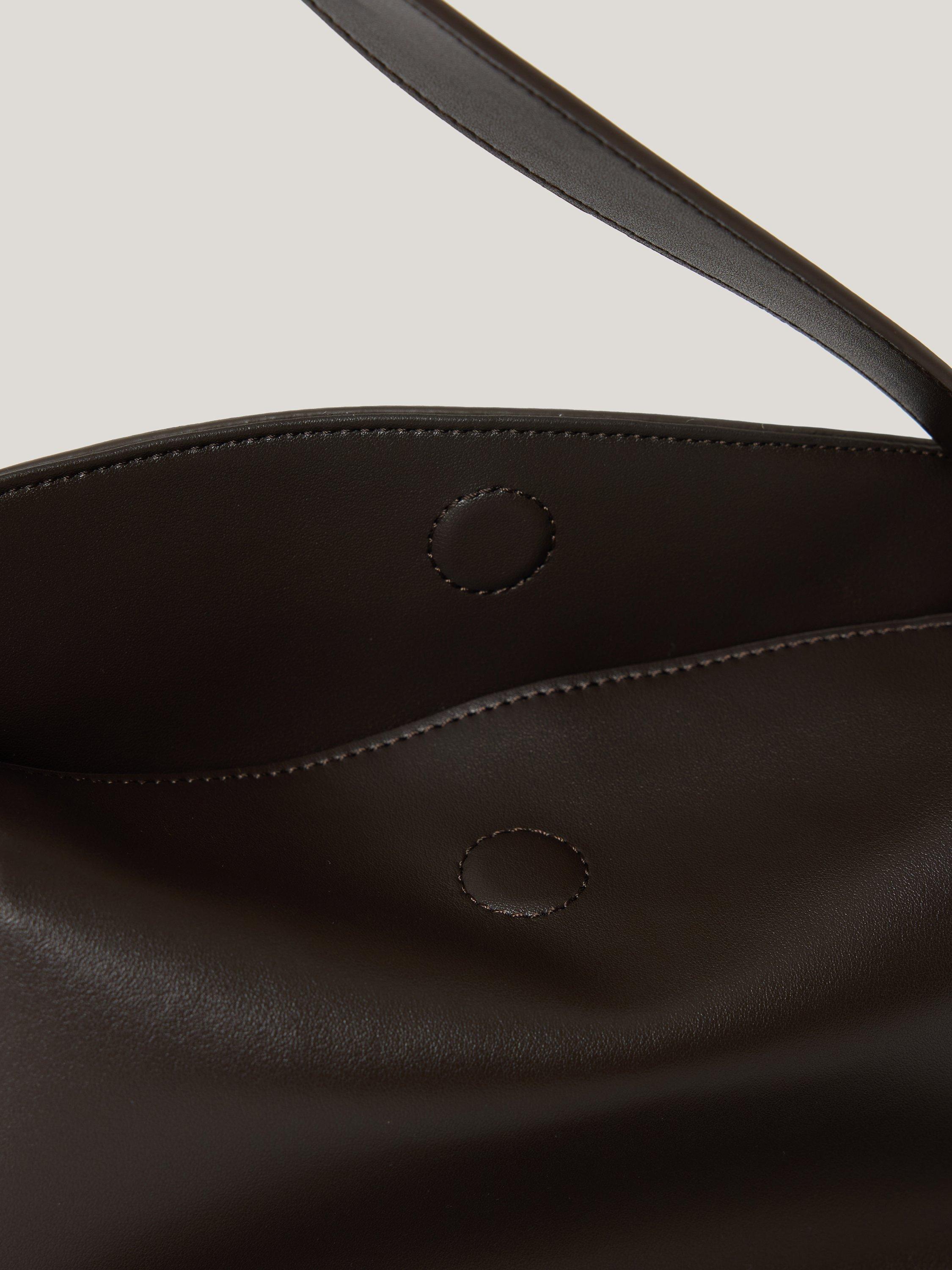 Product image 3 of 7, which shows Jigsaw Fold Over Pure Leather Shoulder Bag, Brown