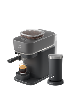 Philips Baristina Automatic Bean to Cup Coffee Machine & Milk Frother Set, Black - view 2, Black