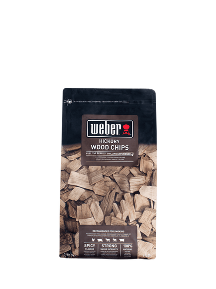 Weber BBQ Hickory Wood Chips, 700g, Black