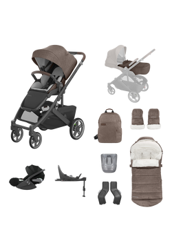 UPPAbaby Cruz V3 Pushchair, Cybex Cloud T iSize Baby Car Seat & Base T Bundle, Owen, Owen