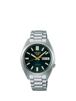 Seiko SRPL57K1 Unisex SNXS 5 Sports Bracelet Strap Watch, Green Tie, Green Tie