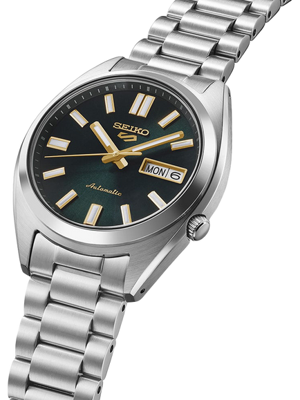 Seiko SRPL57K1 Unisex SNXS 5 Sports Bracelet Strap Watch, Green Tie - view 2, Green Tie