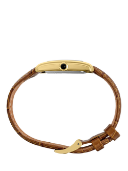 Seiko Refined Ladies Leather Strap Quartz Watch, Mop - view 2, Mop