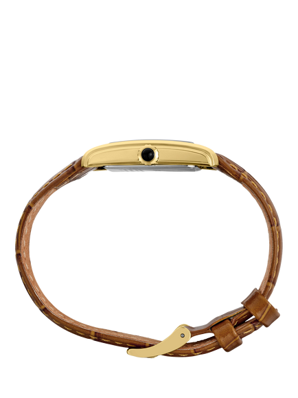 Seiko Refined Ladies Leather Strap Quartz Watch, Mop - view 2, Mop