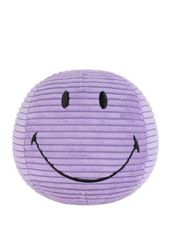 Bon Ton Toys Smiley Face Plush, Purple, Purple