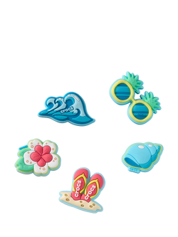 Crocs Kids' Beach Time Jibbitz Charms, Pack of 5, Multi, Multi