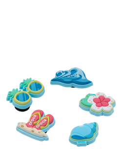Crocs Kids' Beach Time Jibbitz Charms, Pack of 5, Multi - view 2, Multi