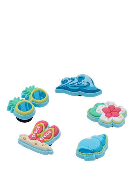 Crocs Kids' Beach Time Jibbitz Charms, Pack of 5, Multi - view 2, Multi