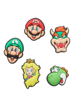 Crocs Kids' Super Mario Jibbitz, Pack of 5, Multi