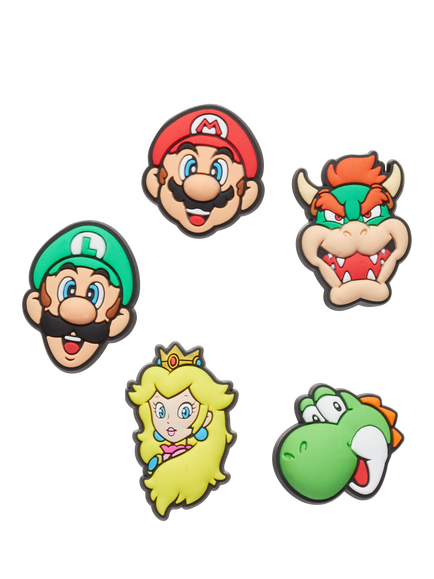 Crocs Kids' Super Mario Jibbitz, Pack of 5, Multi