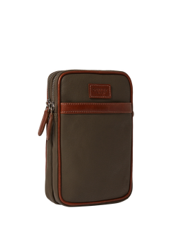 OSPREY LONDON The Grantham Phone Bag - view 2, Khaki/Chesnut