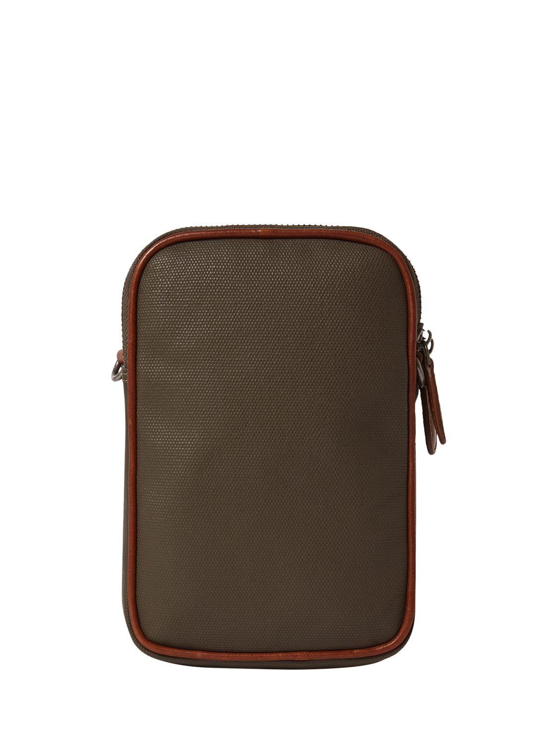 Product image 3 of 5, which shows OSPREY LONDON The Grantham Phone Bag, Khaki/Chestnut