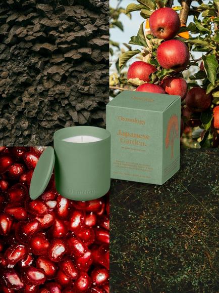 Osmology by Aery Japanese Garden Scented Candle, 280g - view 2, Green