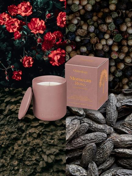 Osmology by Aery Moroccan Rose Scented Candle, 280g - view 2, Purple