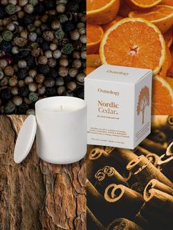 Osmology by Aery Nordic Cedar Scented Candle, 280g - view 2, White