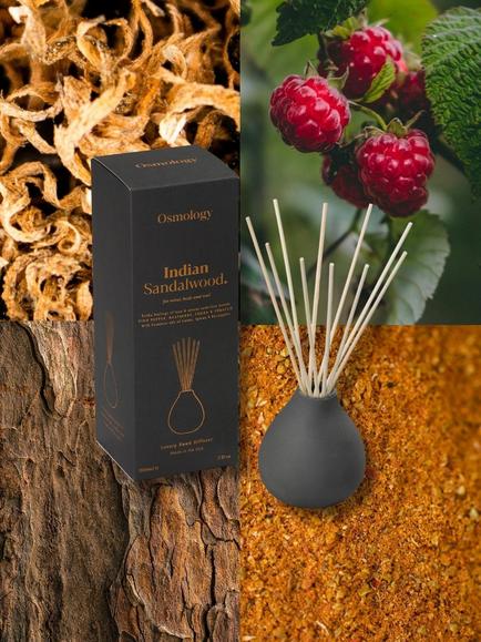 Osmology by Aery Indian Sandalwood Reed Diffuser, 200ml - view 2, Black