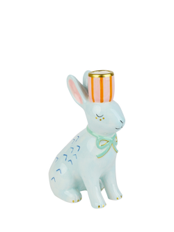 Talking Tables Bunny Candle Holder, Blue, Blue